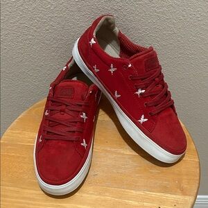 Vans OTW Red Suede LASDUN Feathers Pack Collection.